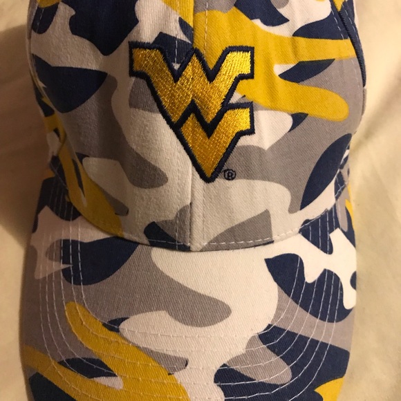 West Virginia blue & yellow camo hat - Picture 2 of 5